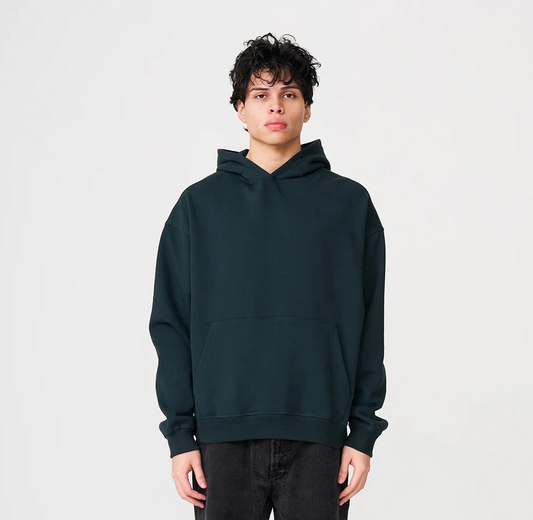 14 OZ Dark Green Oversized Urban Hoodie