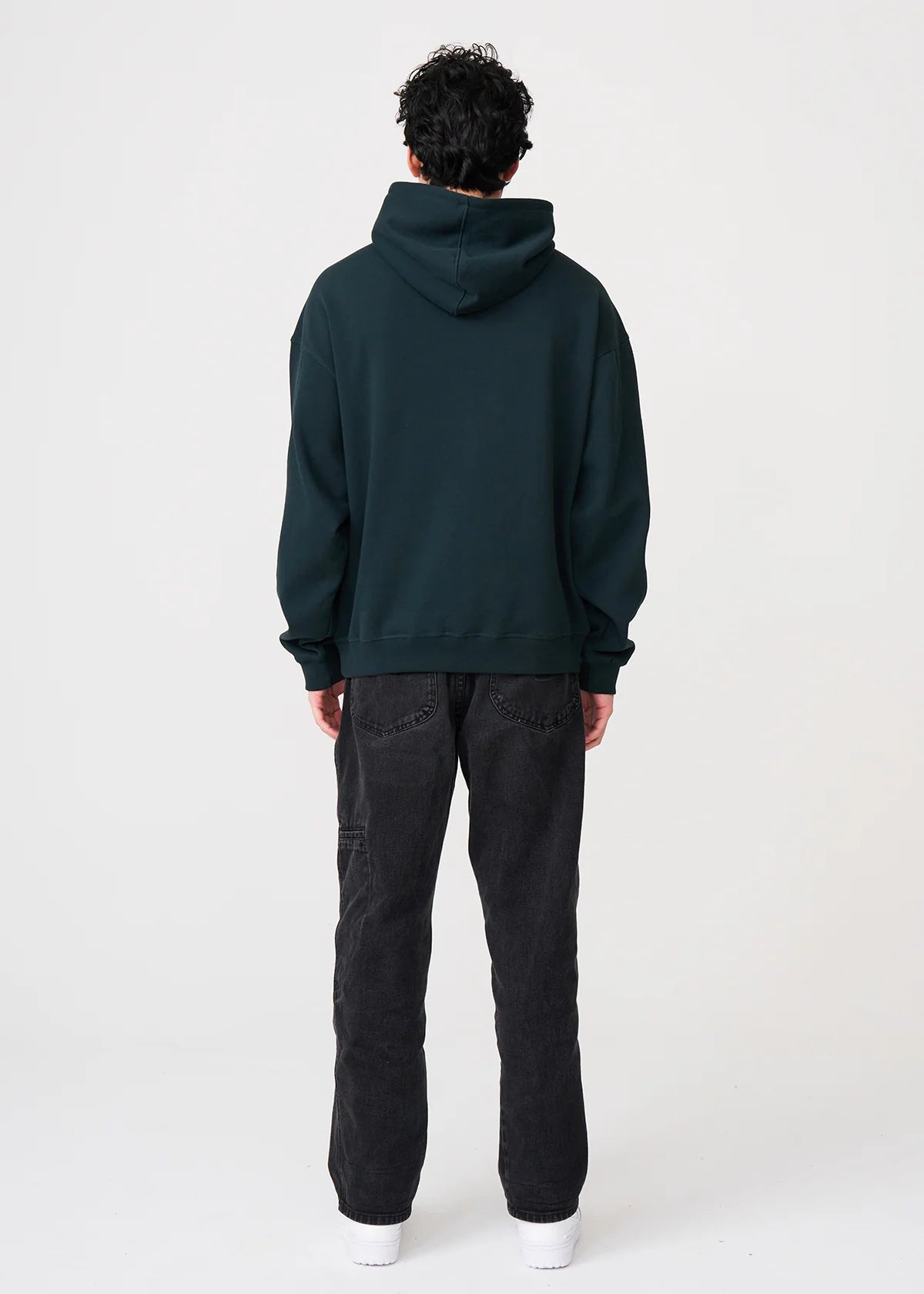 14 OZ Dark Green Oversized Urban Hoodie