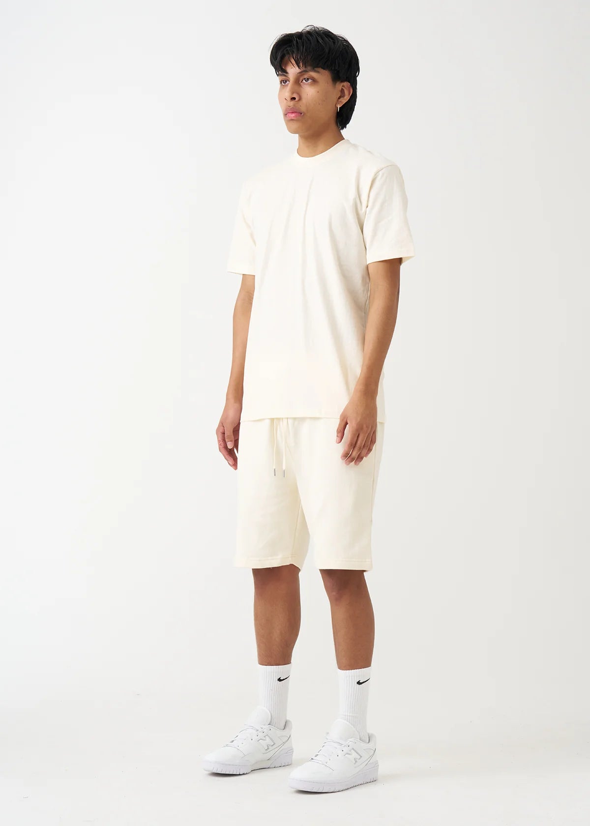 Off-White T-Shirt and Short Set