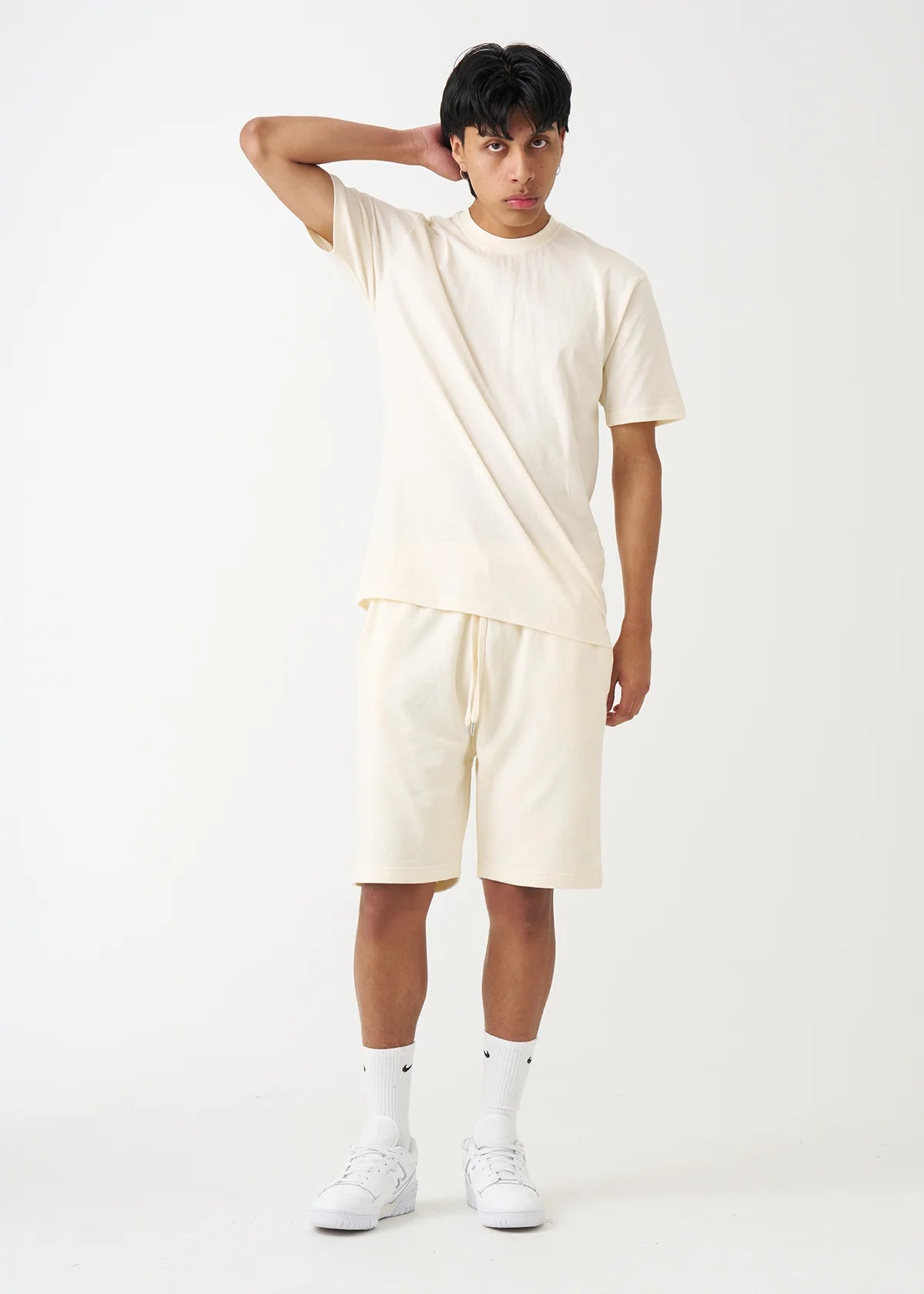 Off-White T-Shirt and Short Set