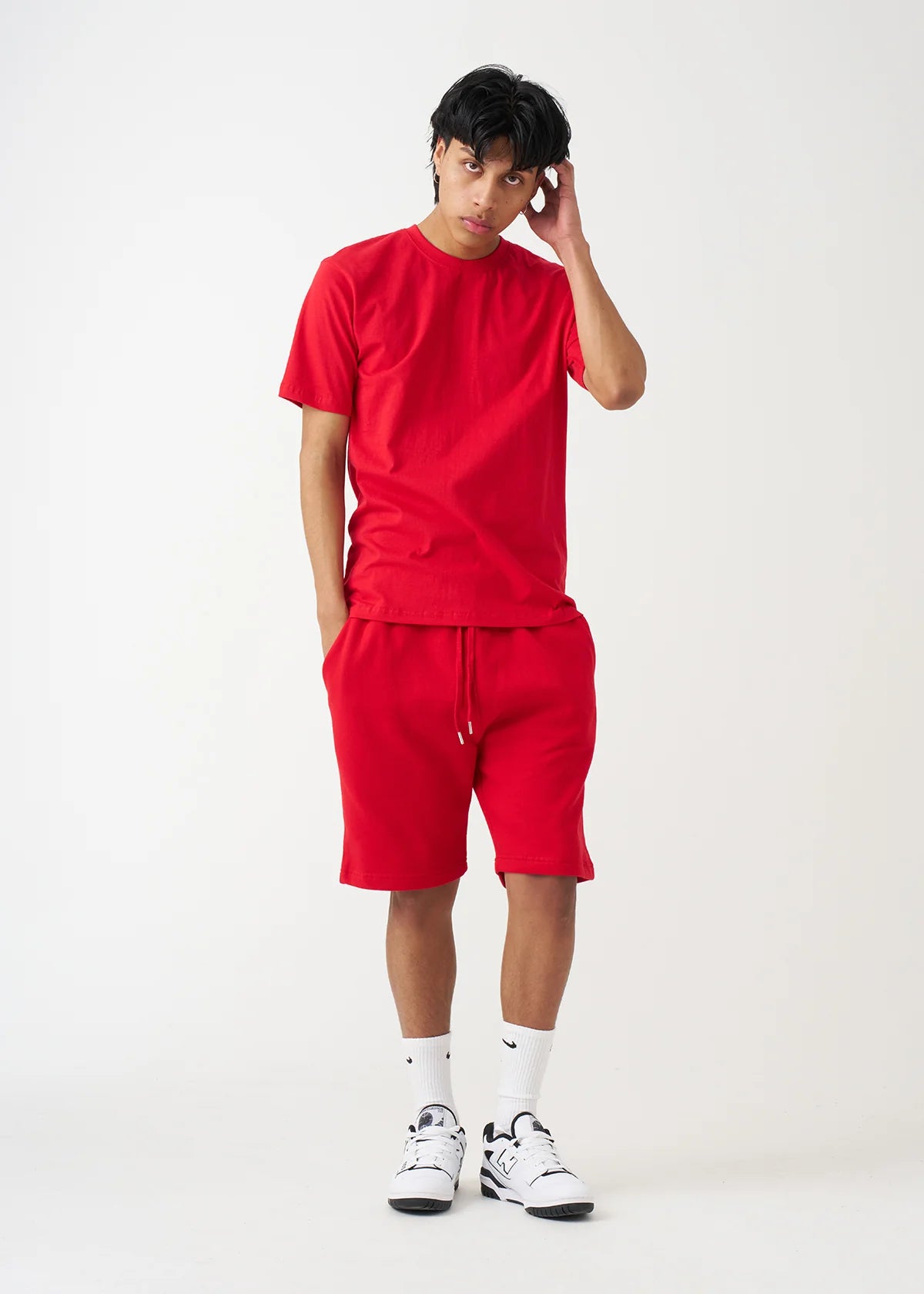 Red T-Shirt and Short Set