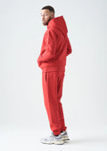 14 OZ Red Heavyweight Fleece Sweatsuit