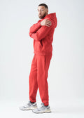 14 OZ Red Heavyweight Fleece Sweatsuit