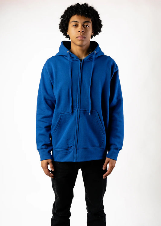 Royal Blue Heavy Blend Zip-Up Fleece Hooded SweatShirt