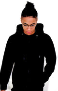 Black Heavy Blend Zip-Up Fleece Hooded SweatShirt