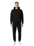 10 OZ Blank Black Heavyweight Sweatsuit