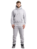 10 OZ Blank Heather Gray Heavyweight Sweatsuit