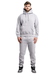 10 OZ Blank Heather Gray Heavyweight Sweatsuit