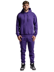 10 OZ Blank Purple Heavyweight Sweatsuit