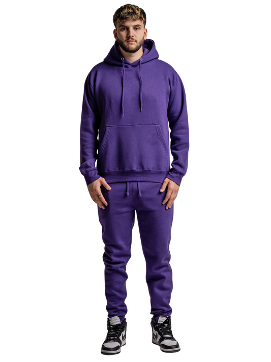 10 OZ Blank Purple Heavyweight Sweatsuit