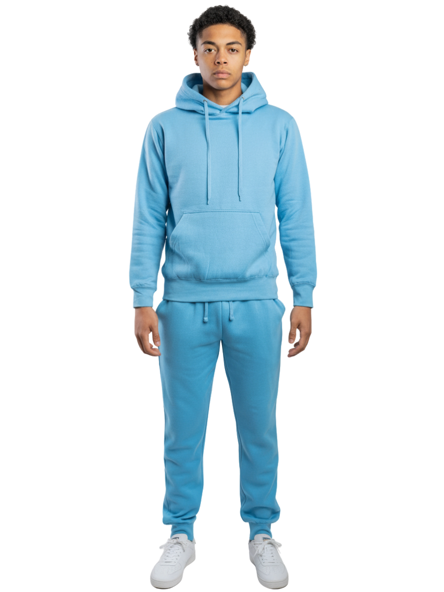 10 OZ Sky Blue Heavy Blend Fleece Sweatsuit