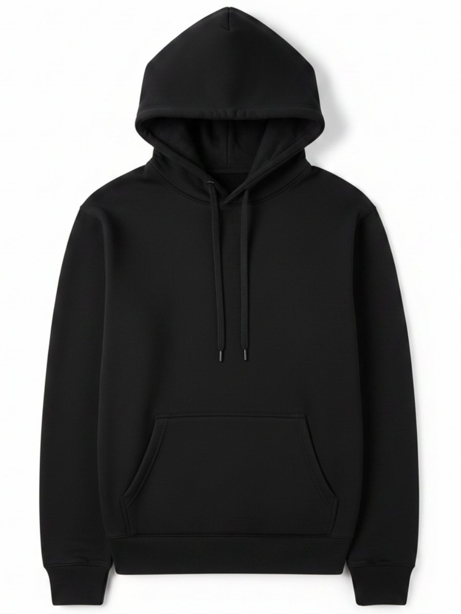 10 OZ Black Heavyweight Hoodie