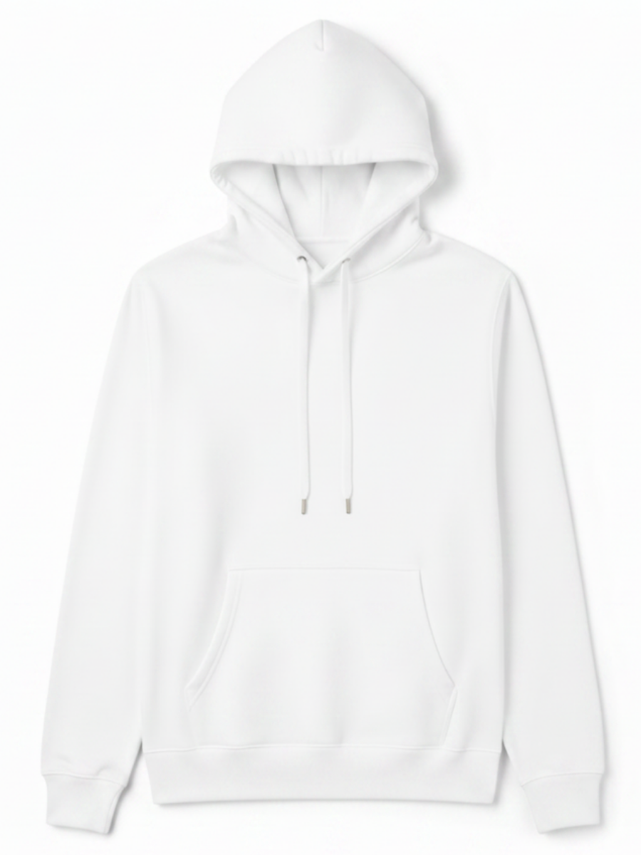 10 OZ White Heavyweight Hoodie