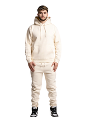 10 OZ Off-White Heavy Blend Fleece Sweatsuit