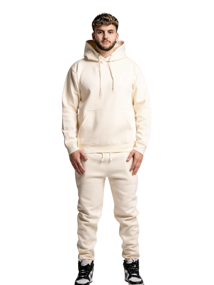 10 OZ Off-White Heavy Blend Fleece Sweatsuit