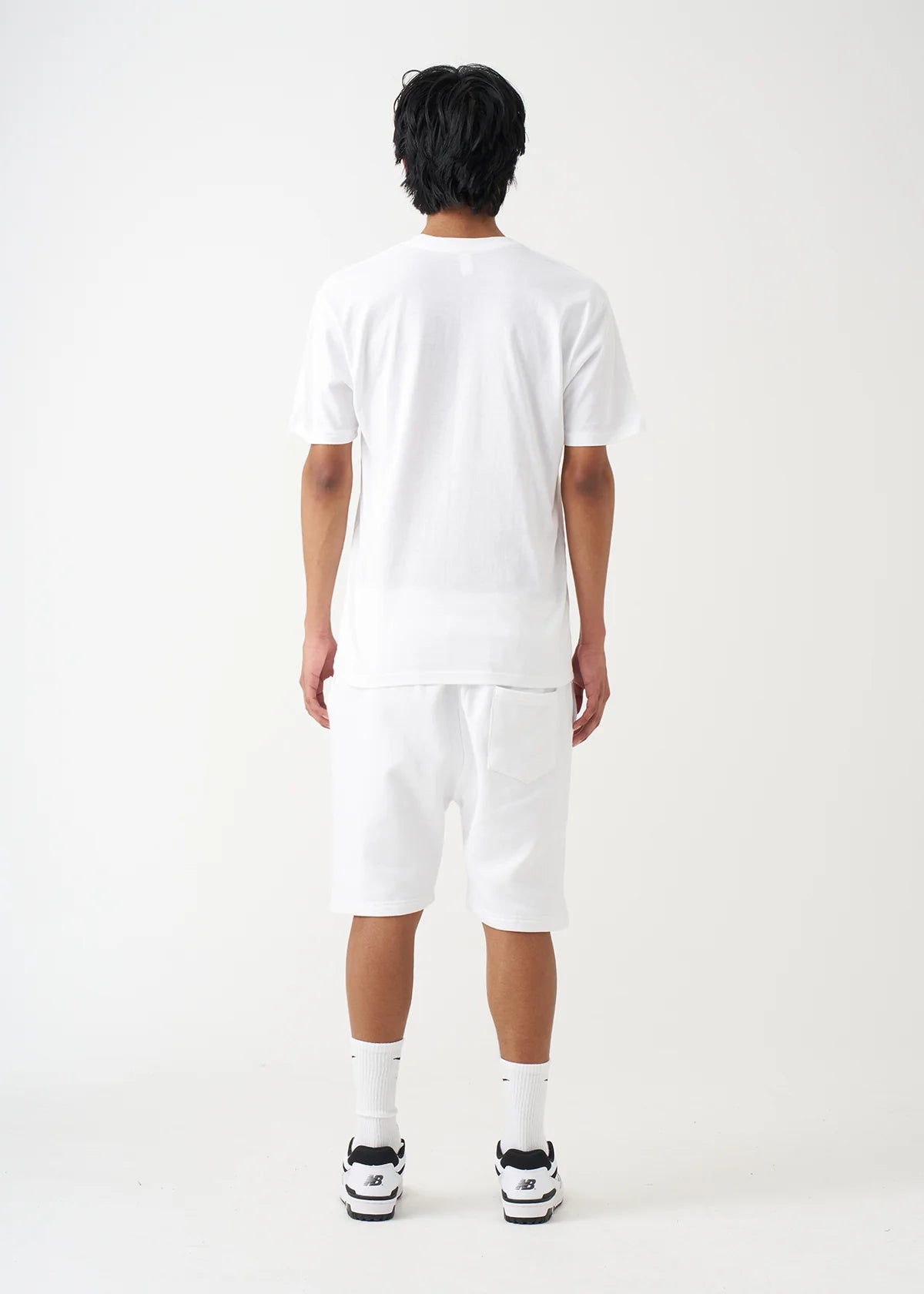 White T-Shirt and Short Set