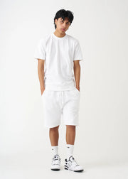White T-Shirt and Short Set