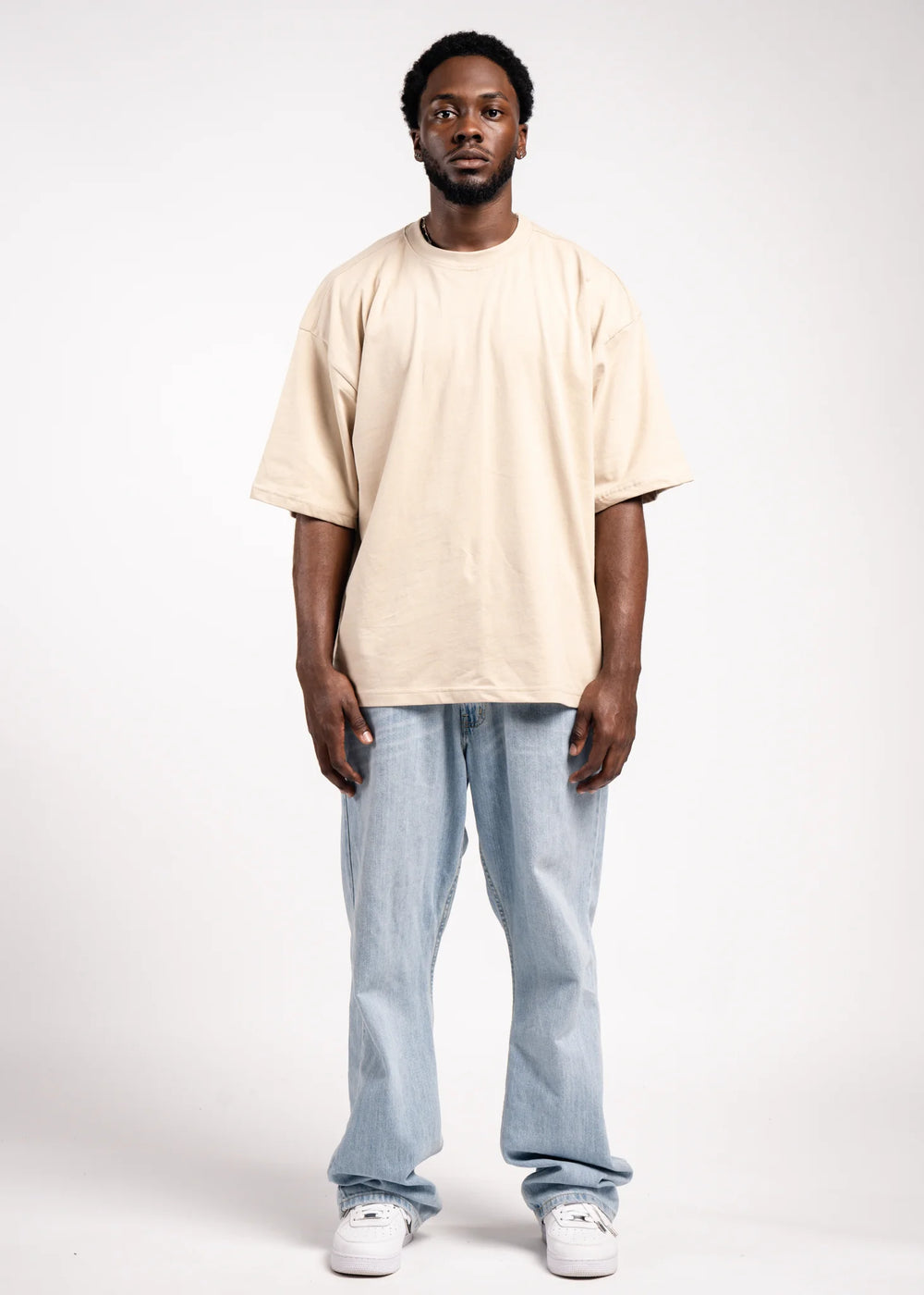 Beige Heavyweight Oversized T-Shirt