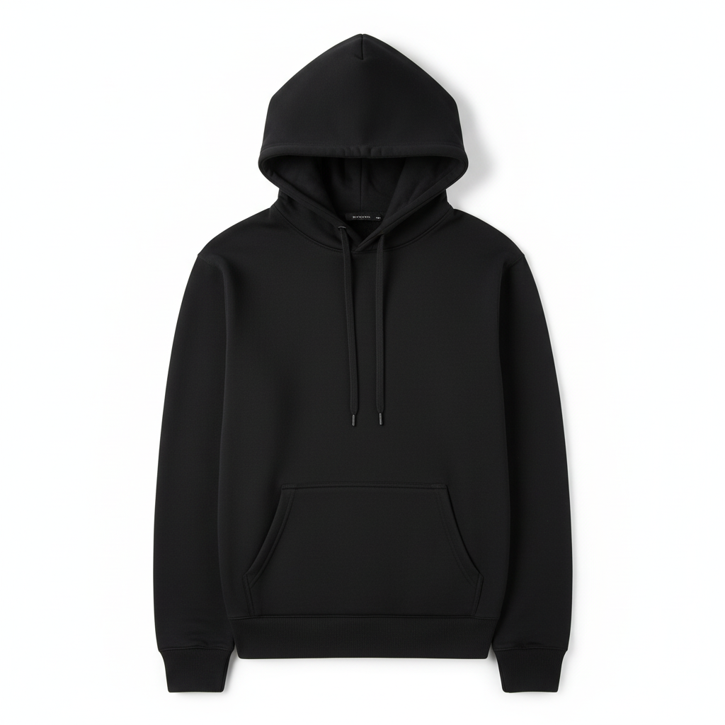 Black Hoodie Front Narrow