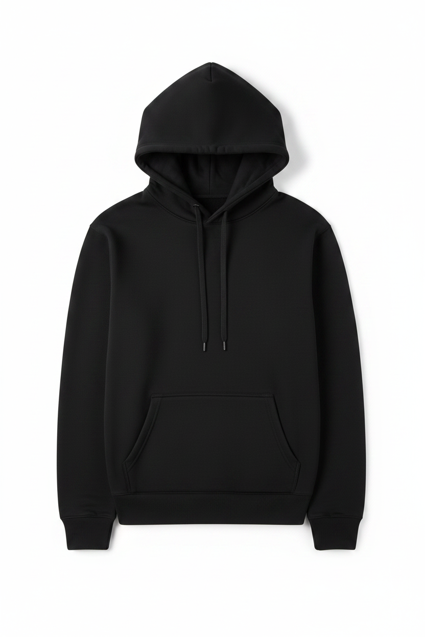 Black Hoodie — Matched to Sky Blue Layout