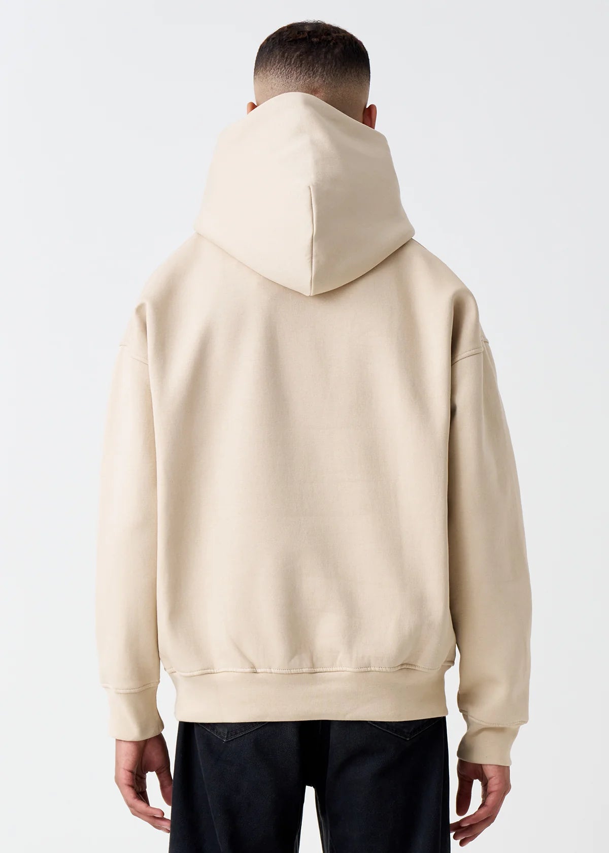 14 OZ Sand Oversized Heavyweight Fleece Hooded Sweatshirt