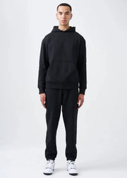 14 OZ Black Heavyweight Fleece Sweatsuit