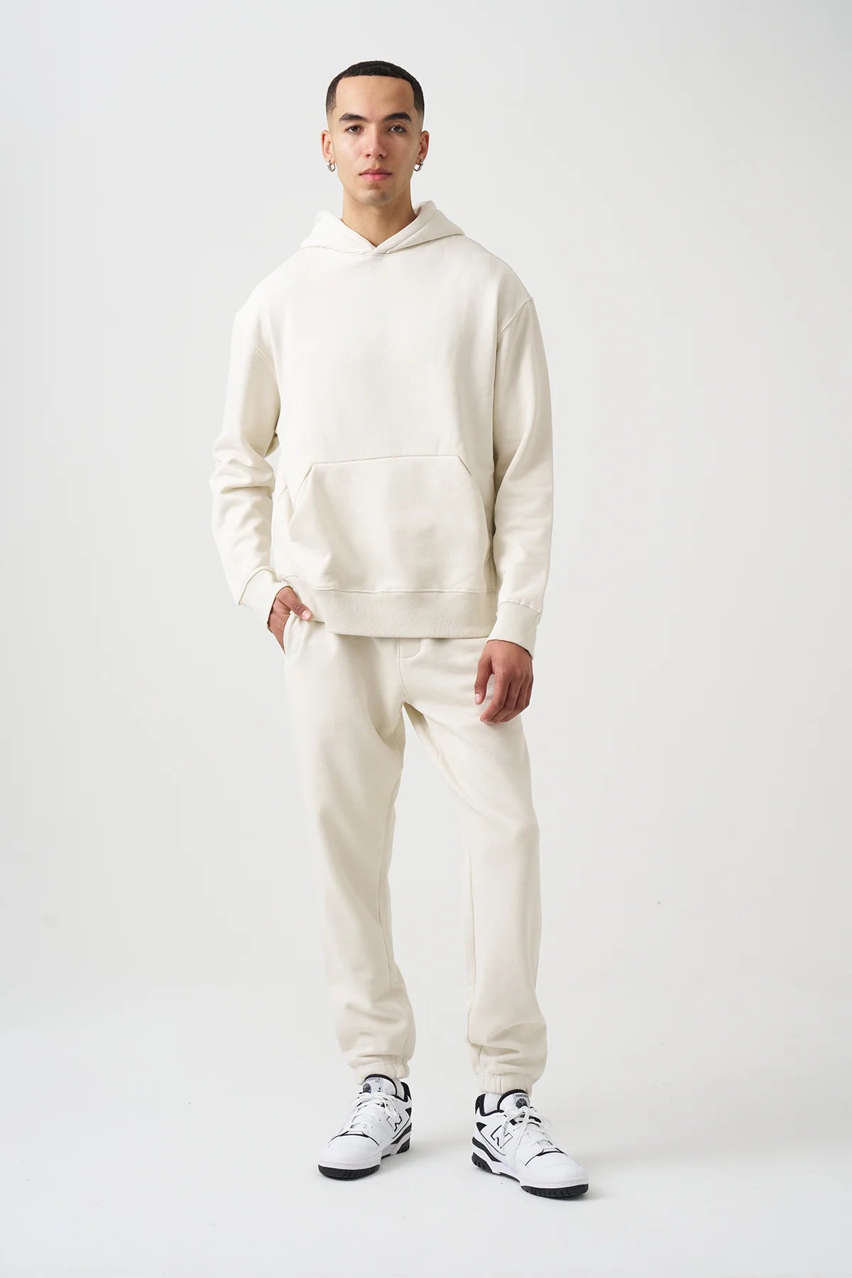 14 OZ Ivory Heavyweight Fleece SweatSuit