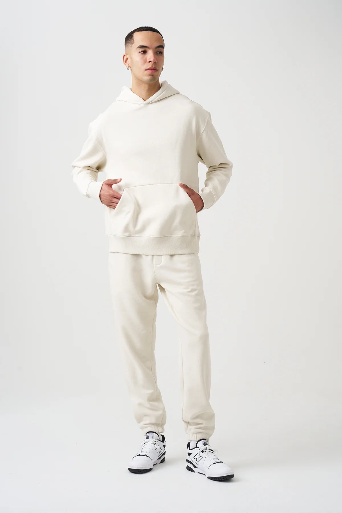14 OZ Ivory Heavyweight Fleece SweatSuit