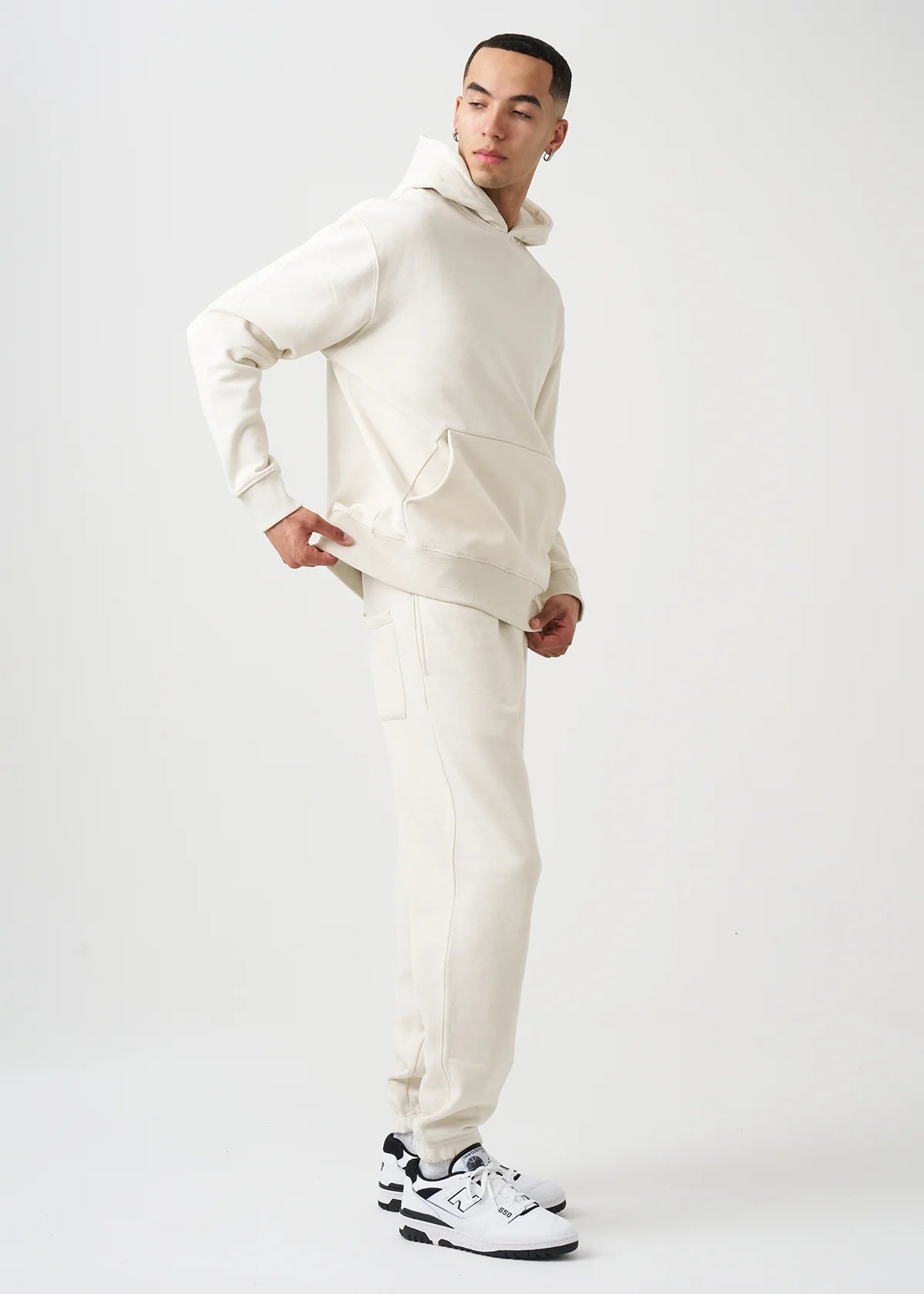 14 OZ Ivory Heavyweight Fleece SweatSuit