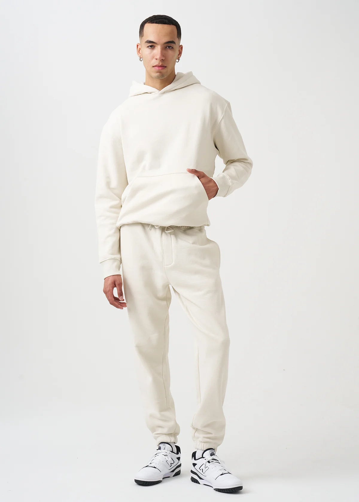 14 OZ Ivory Heavyweight Fleece SweatSuit