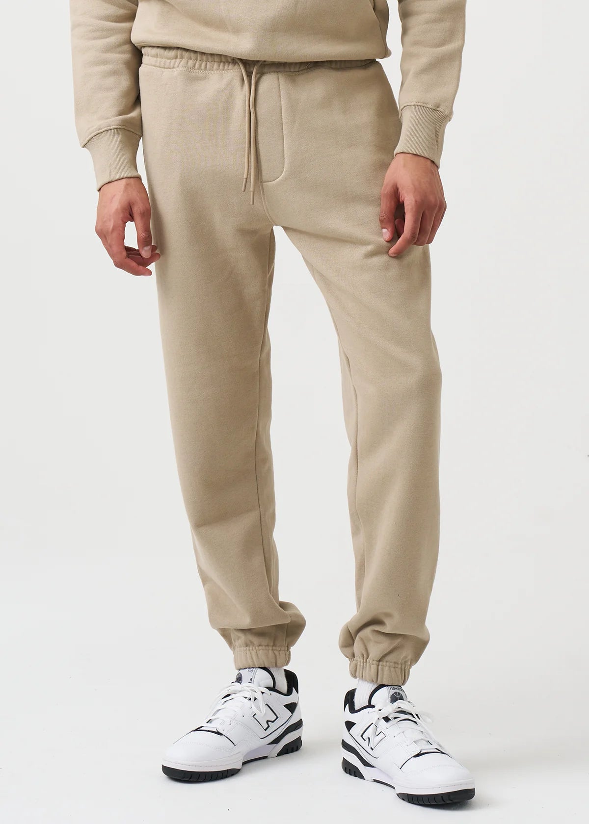 14 OZ Beige Fleece Sweatpant