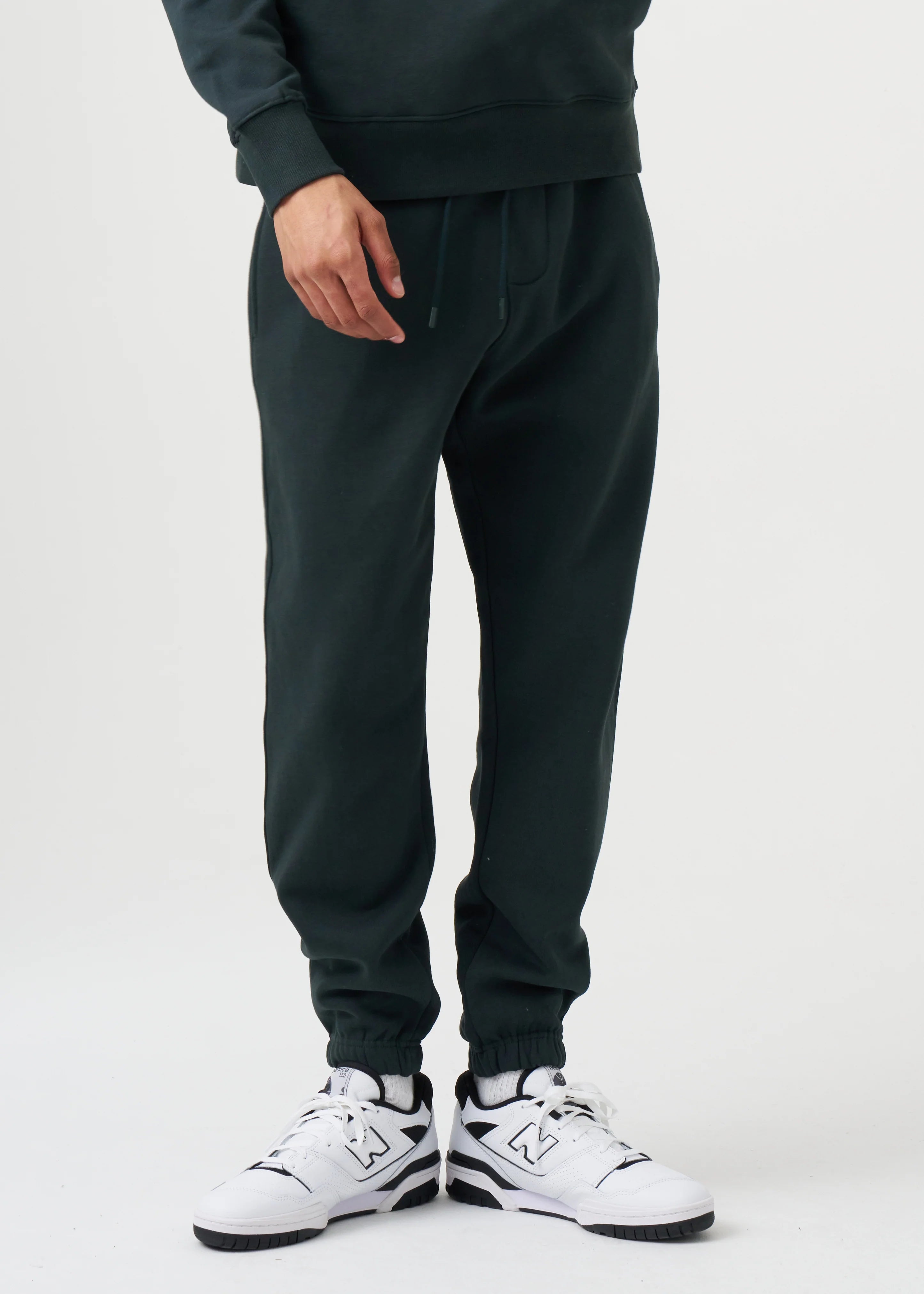 14 OZ Dark Green Fleece Sweatpant