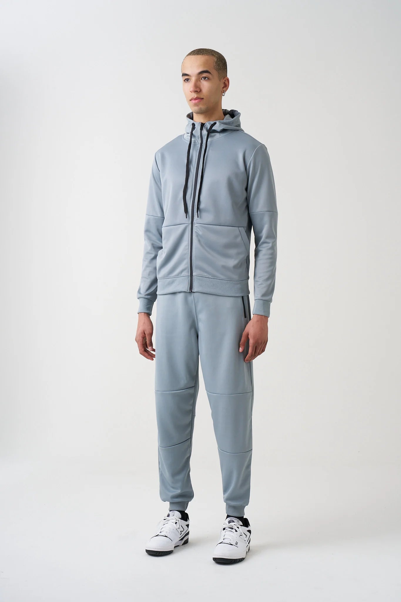 10 OZ Heather Gray Tech Tracksuit