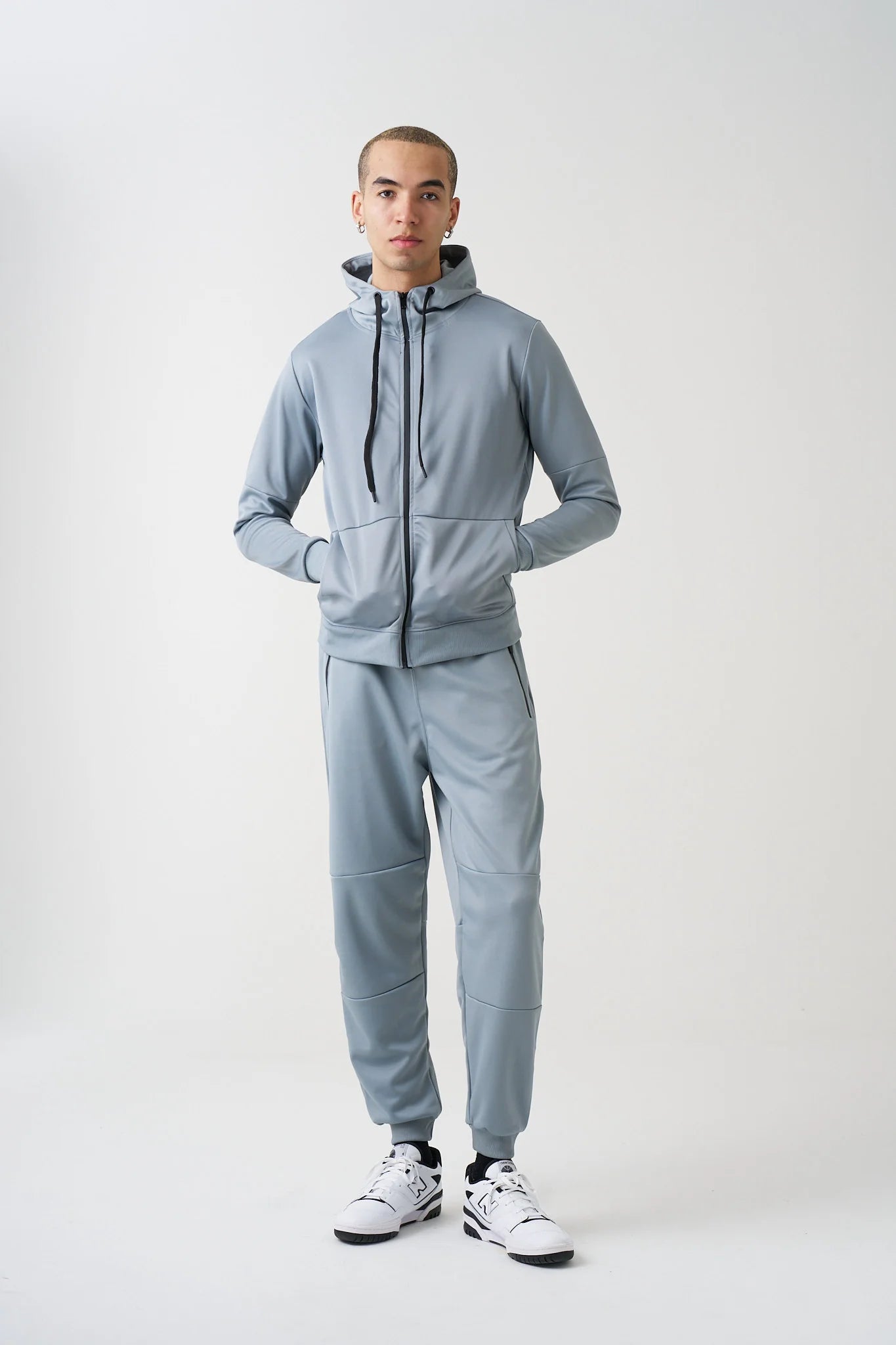10 OZ Heather Gray Tech Tracksuit