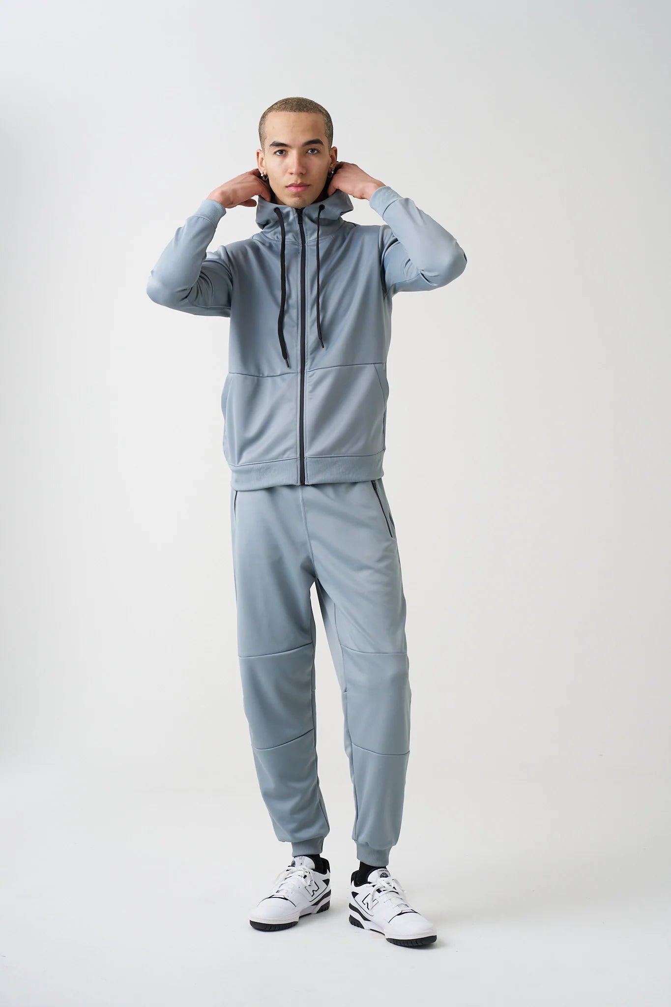 10 OZ Heather Gray Tech Tracksuit