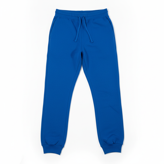 Blue Heavy Blend Fleece Sweatpants Flat Lay