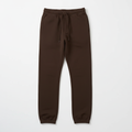 Brown 14oz Fleece Sweatpants Flat Lay