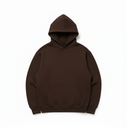 Brown Heavyweight Hoodie - Front Flat Lay