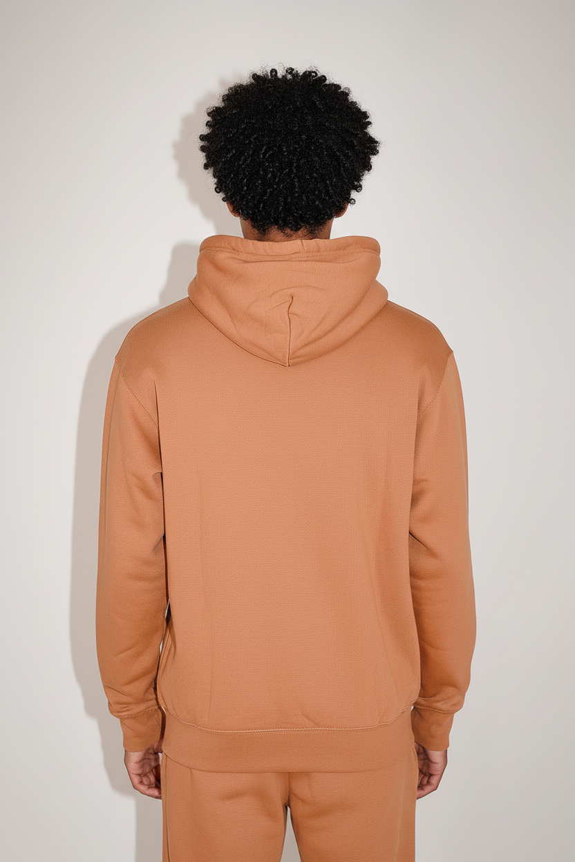 10 OZ Camel Heavy Blend Fleece Hoodie
