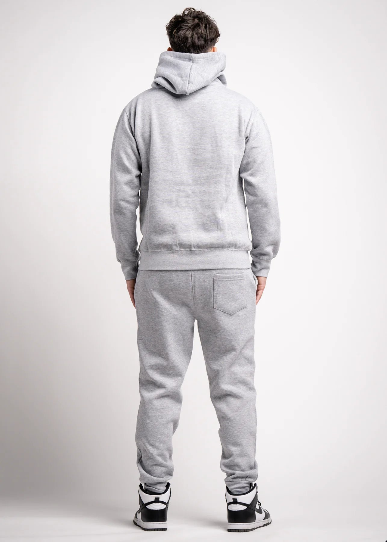 10 OZ Blank Heather Gray Heavyweight Sweatsuit