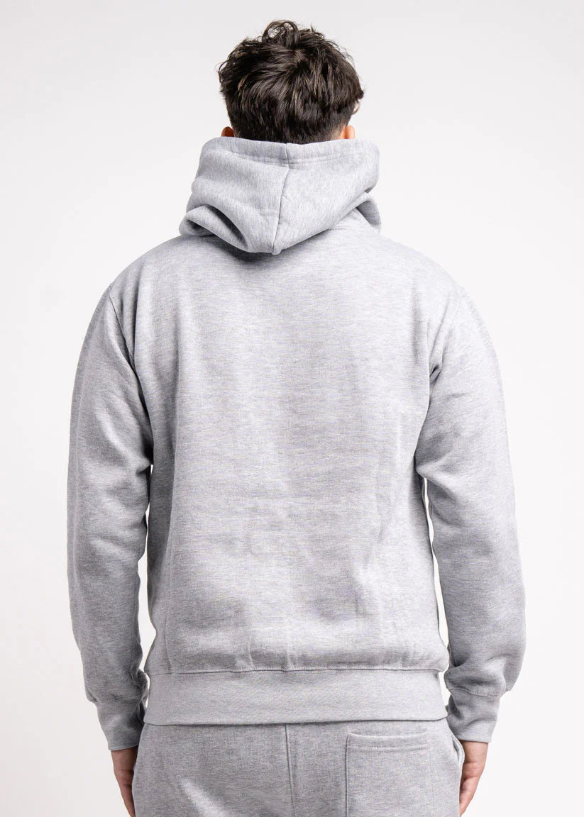 Gray Heavy Blend Fleece Hooded Sweatshirt