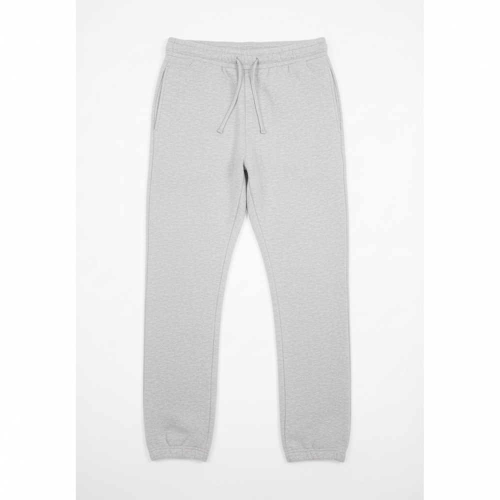 Gray Tight Fleece Sweatpants Flat Lay