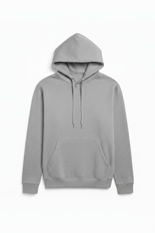 Heather Gray Hoodie — Consistent Flat Lay