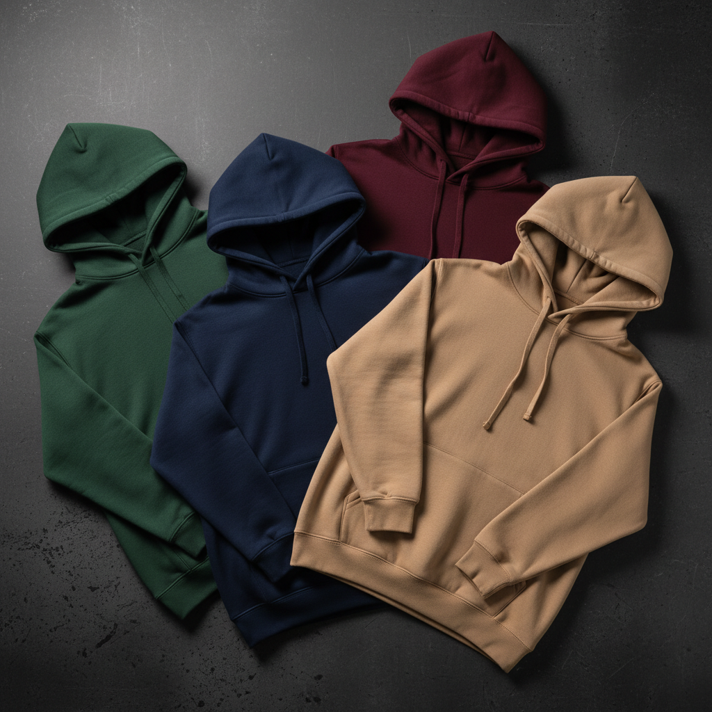 Hoodie Flat Lay - Different Colors & Background