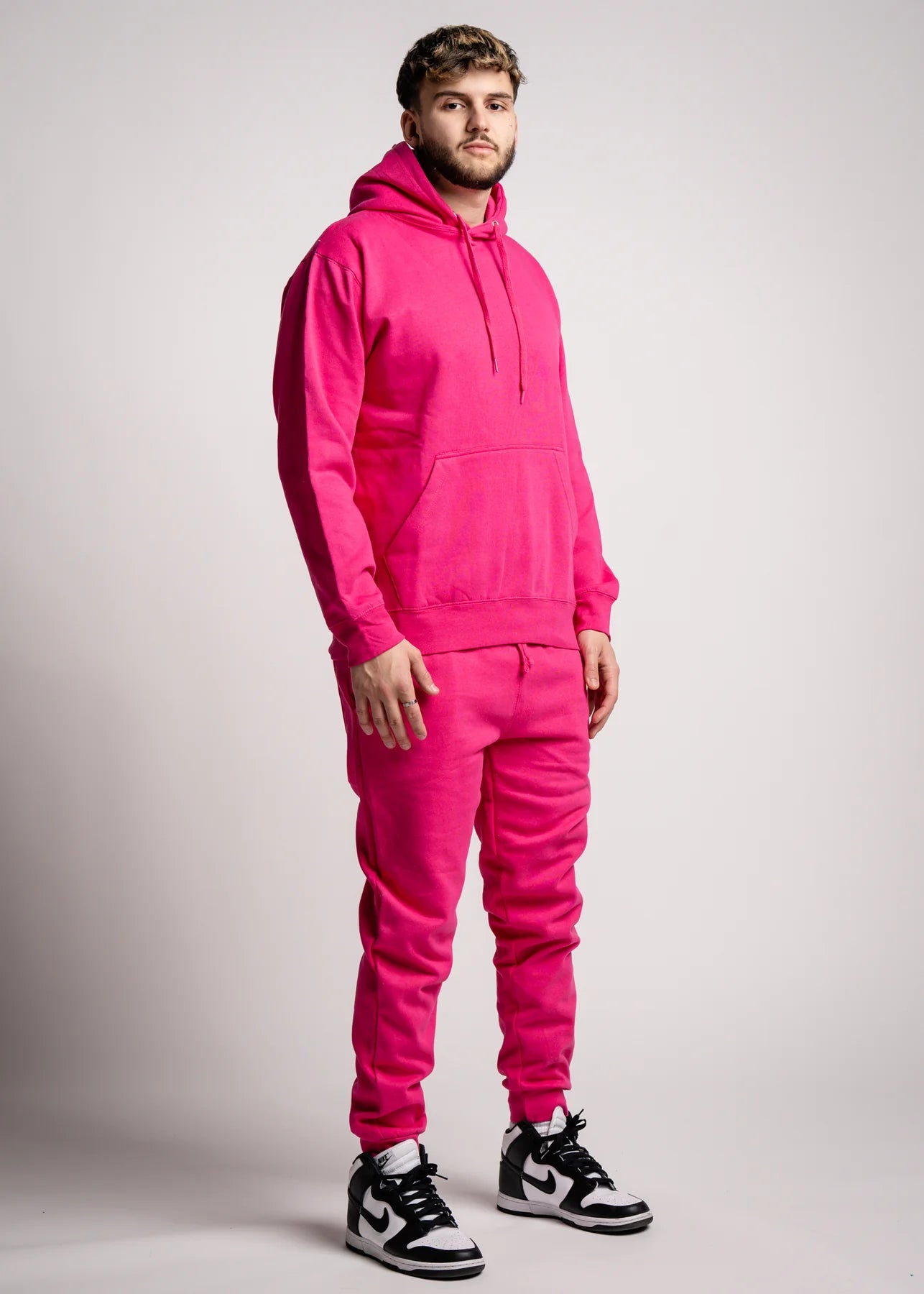 10 OZ Hot Pink Heavy Blend Fleece Sweatsuit