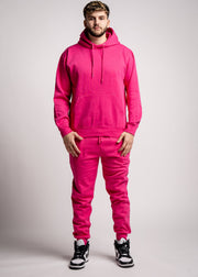 10 OZ Hot Pink Heavy Blend Fleece Sweatsuit