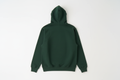 Hunter Green 10 OZ Hoodie Luxury Flat Lay Back View