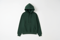 Hunter Green 10 OZ Hoodie Luxury Flat Lay Front View