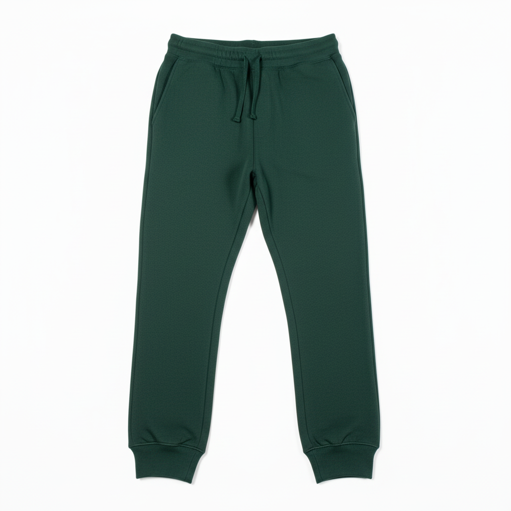 Hunter Green Heavy Blend Fleece Sweatpants Flat Lay