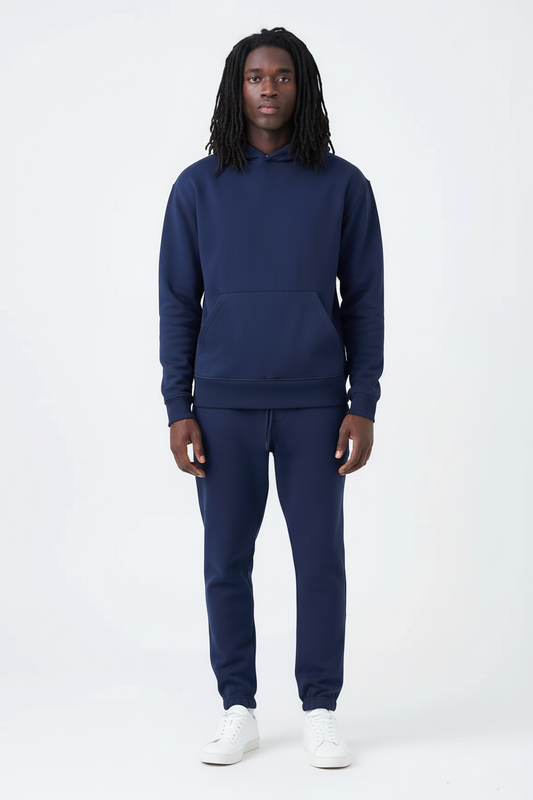 14 OZ Navy Heavyweight Fleece Sweatsuit